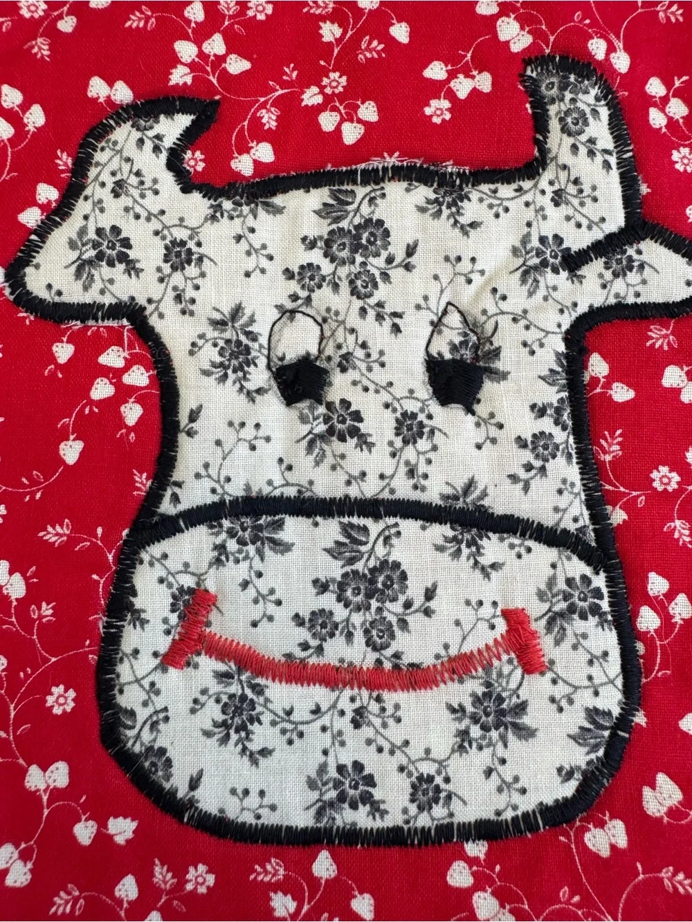 Handmade 2 Piece Vintage-Style Potholder and Oven Mitt. Great Condition!